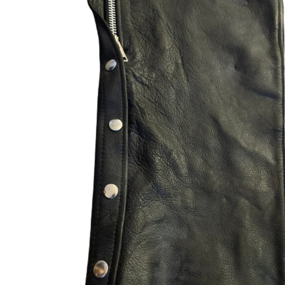 FMC Nomad Unisex Motorcycle Leather Chaps - Size 2X - Picture 4 of 13